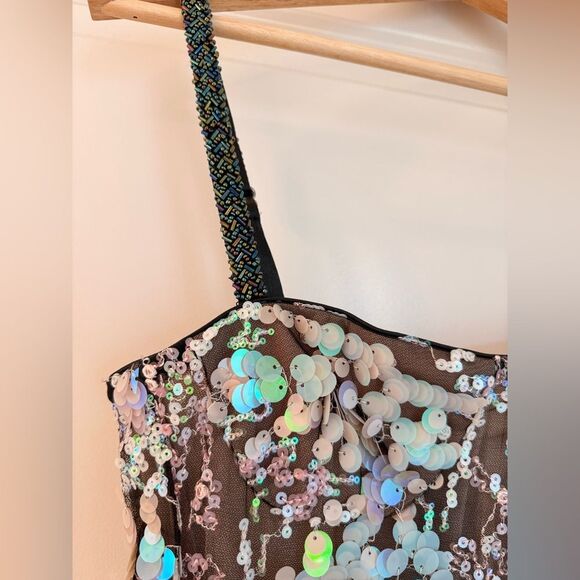 NWOT Bronx and Banco Midnight Embroidered A-Line Gown, size XS - Picture 12 of 16